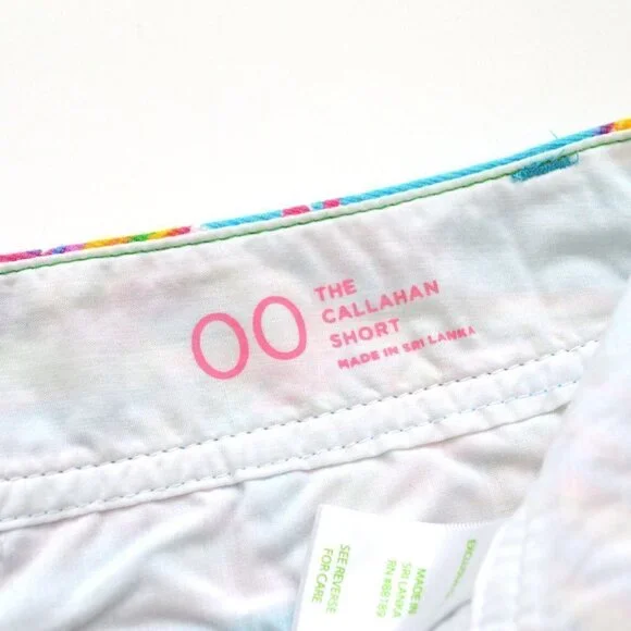 Lilly Pulitzer Callahan Shorts Summer Haze Blue 00 - Picture 4 of 5